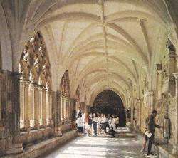 The cloisters of Westminster Abbey